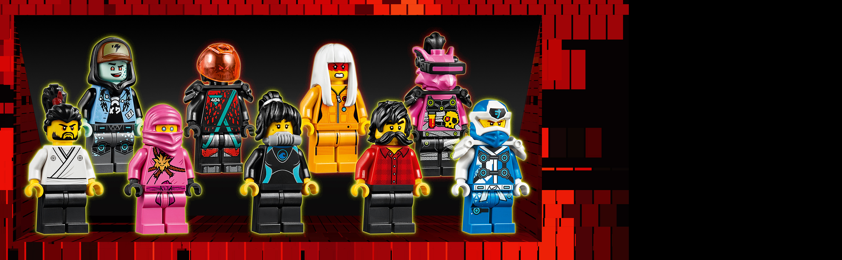 Součástí je 9 minifigurek LEGO® NINJAGO®