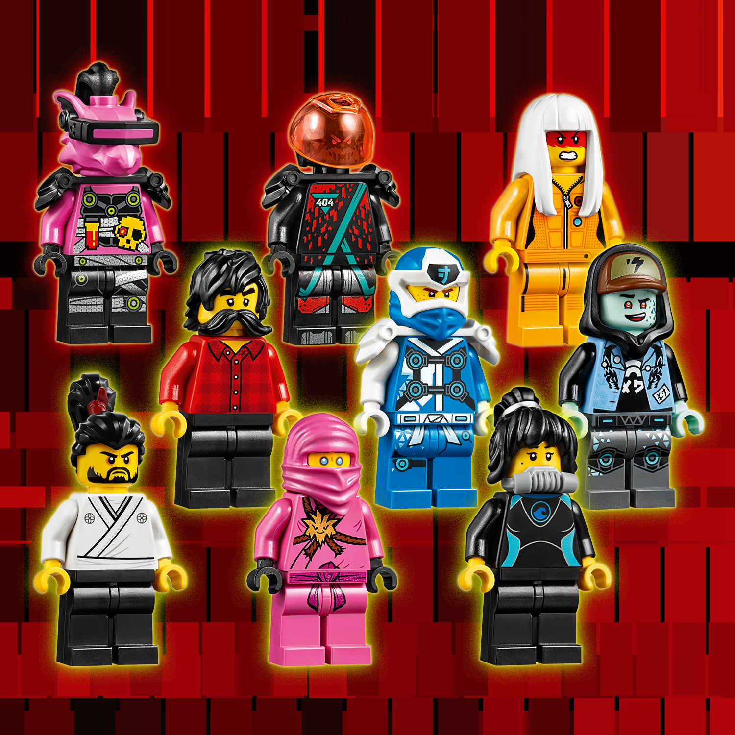 Součástí je 9 minifigurek LEGO® NINJAGO®