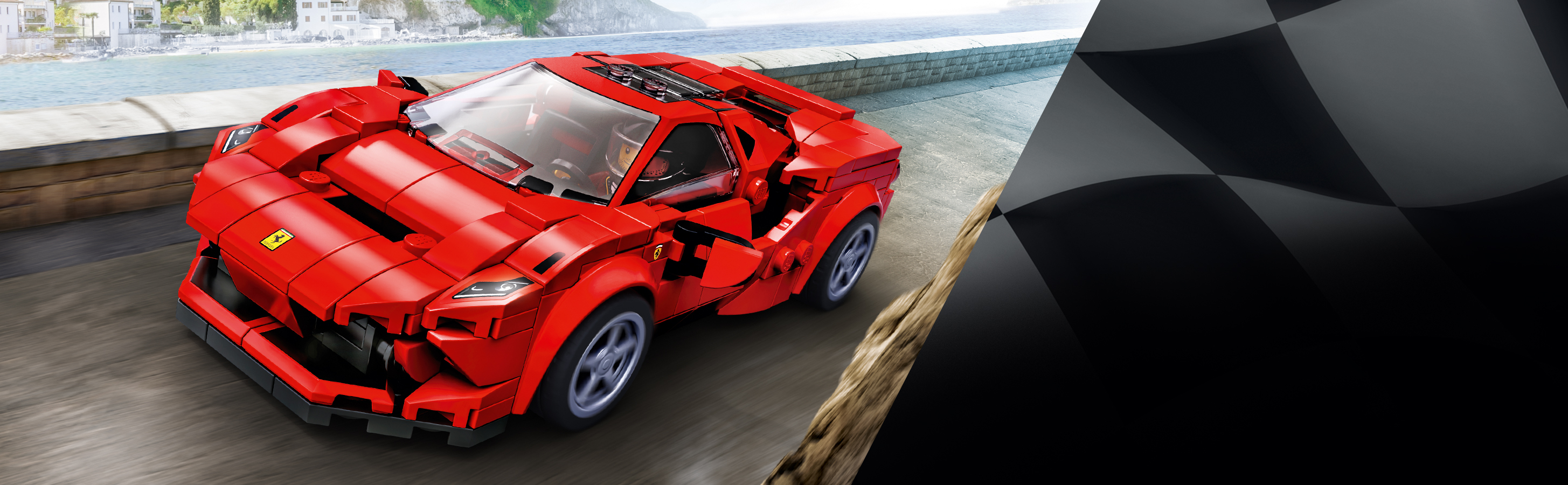 Sada obsahuje minifigurku vozu Ferrari